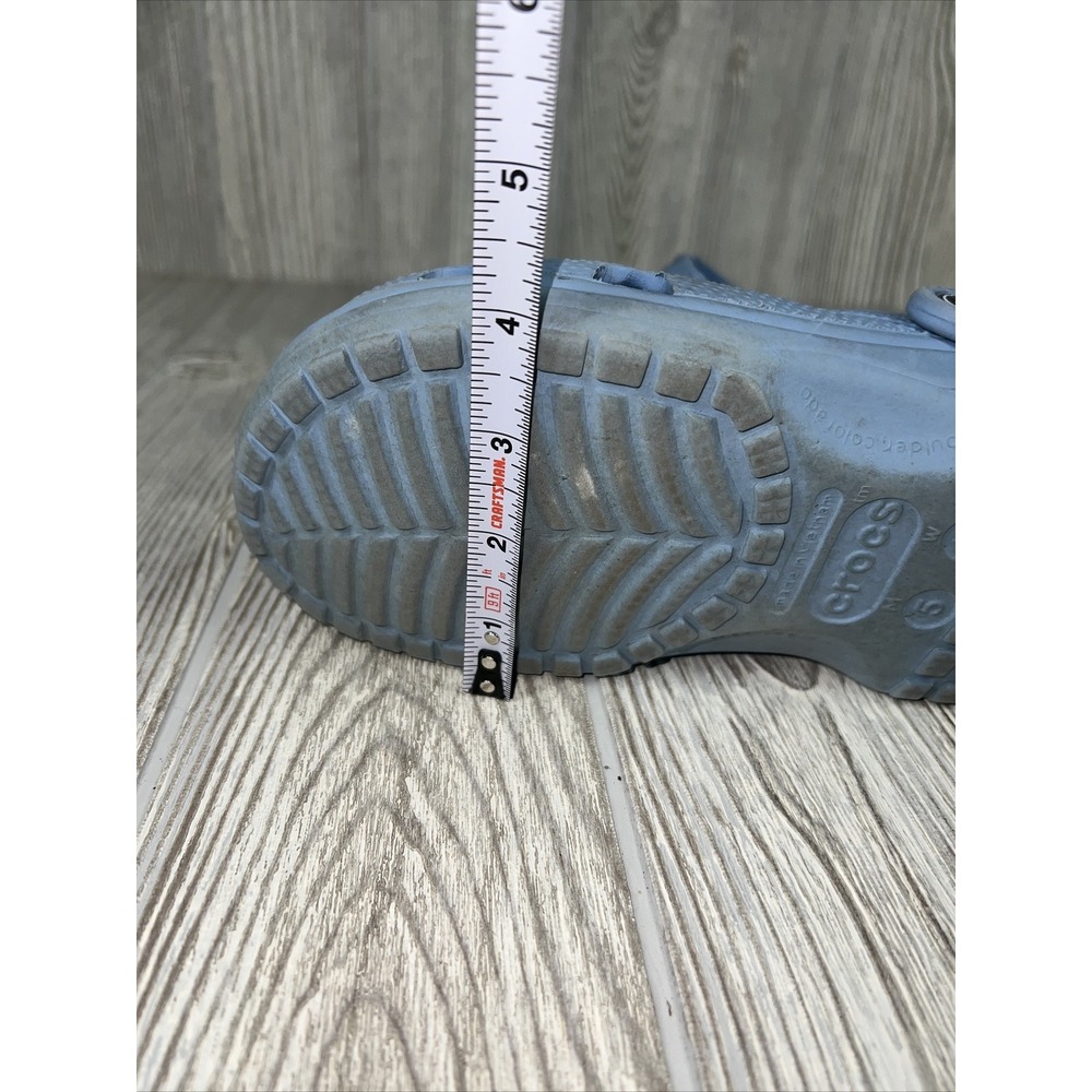 Croc Light Blue Strap Sandals Comfortable Lightweight Unisex SZ 5 (M) 7 (W) - Picture 5 of 6